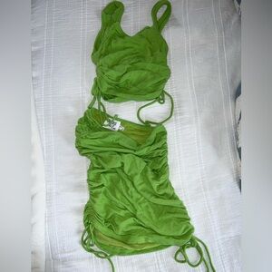 Princess Polly Green matching set US 0